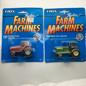1990 Ertl Farm Machines 7130 Tractor And John Deere 4255 Tractor - Picture 1 of 8