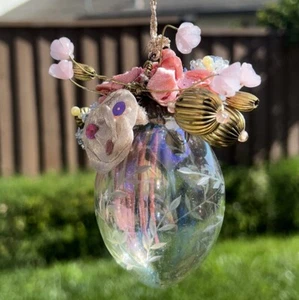 Colección Katherine’s Adorno de Navidad Vidrio Grabado Soplado De Colección Bola Cono Transparente - Imagen 1 de 16