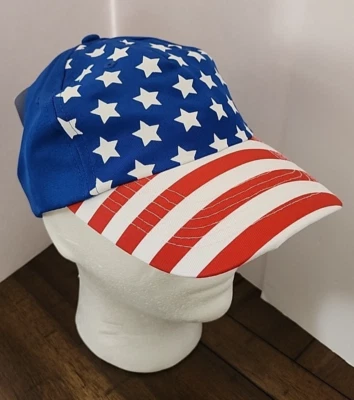 Disfraz Patriótico Rojo Blanco Azul Gorra Ajustable 4 de Julio Halloween Foto 1 de 4