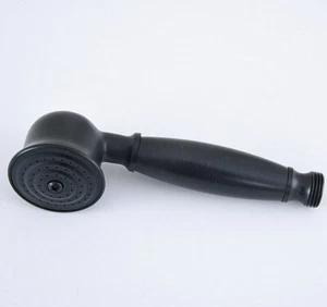 Cabezal de ducha de baño de mano estilo teléfono de bronce frotado negro aceite Qhh070 - Imagen 1 de 7