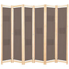 Tidyard 6-panel Room Divider Brown 240x170x4  N8r7
