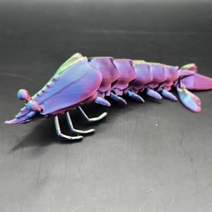Figura Articulada Camarón Oceánico Impresa en 3D Novedad Coleccionable Multicolor - Imagen 1 de 9