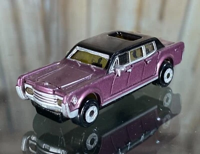 Micro Machines Lincoln '66 Limo Limousine Super Micro Lights 1990 Galoob ~ WORKS - Image 1 of 4