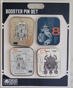 2023 Disney Parks Star Wars Galaxy's Edge Droid Depot Factory Pin Booster Set - Picture 1 of 5