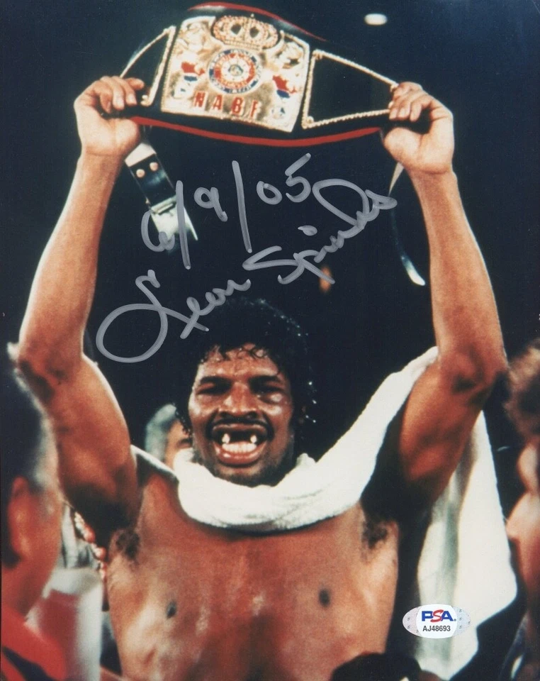 Leon Spinks Boxing Champion Signed 8x10 Photo PSA COA Muhammad Ali A - Image 1 of 1
