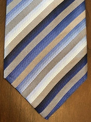 Alfani Blue Hand Made 100% Silk Men’s Neck Tie Made In China - Image 1 of 4