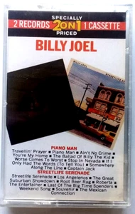 BILLY JOEL -  Piano Man / Streetlife Serenade - 2 LP's on 1 Cassette Tape 1982 - Picture 1 of 4