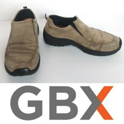 GBX Zapatos Sin Cordones de Trabajo Medianos Ancho Cuero Beige Talla EE. UU. 11 Trailguard Taupe Foto 1 de 4