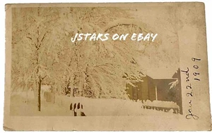 1909 BASALT, CO, HOUSE UNDER WINTER SNOW REAL PHOTO POSTCARD RPPC - Picture 1 of 3