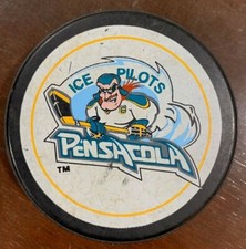 Pensacola Ice Pilots ECHL 10th anniversary hockey puck 1998