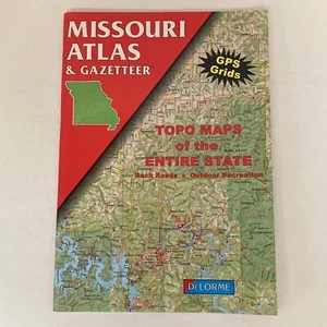 Missouri Atlas & Gazetteer By Delorme Mapping Company Very Good Condition - Foto 1 di 6