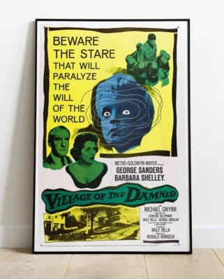 Плакат Village Of Damned / королевский размер - 36 дюймов x 24 дюйма (#3993) - Изображение 1 из 2