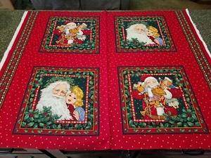 Victorian Santa Pillow Panel 35x42 VIP Cranston Blocks - Picture 1 of 7