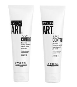 L'Oréal Tecni Art Liss Control &  Smooth Frizziness Gel Cream, 150ml Pack of 2