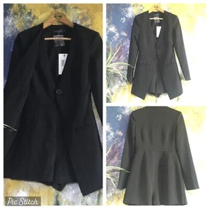 WOMENS JUMPSUIT BLAZER CAPE SHORTS BLACK SEXY LAVISH ALICE NEW INC UK PP - Picture 1 of 5
