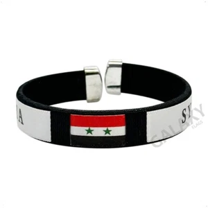 Syria Bracelet / Syria Flag Satin Bracelet - Picture 1 of 3