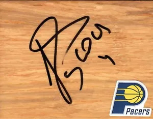 Indiana Pacers Luis Scola Signed Floorboard COA - Picture 1 of 1