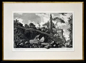 Piranesi, Vedutta dell'Arco di Tito. Original-Radierung im Holzrahmen. - Bild 1 von 3
