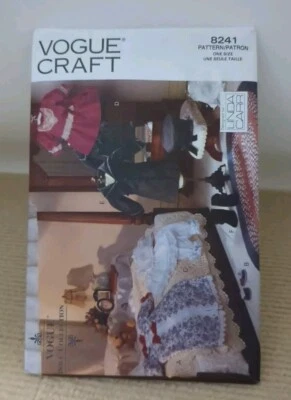 Vogue Craft 8241 Victorian Doll Clothes One Size 18" Uncut Factory Folded  - Image 1 of 4
