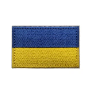 Ukraine Flag ARMY MILITARY Tactical Badge Patch Hook Loop 01 - Picture 1 of 1