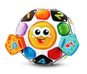 Light Up Soccer Ball for Toddlers Multicolor Sounds Music Interactive Plush - Picture 1 of 7