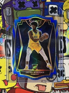2020 Panini Select Premier Level Blue Prizm Die-Cut /249 James Wiseman Rookie RC