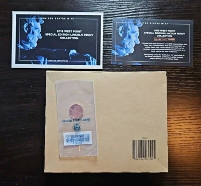 2019 US Mint Uncirculated Coin Set in Unopened Brown Box 19RJ + W Lincoln Penny - Image 1 of 4