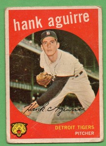 1959 Topps Baseball #36 Hank Aguirre Detroit Tigers