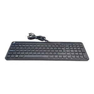 HP KBAH21 SLIM USB KEYBOARD TESTED WORKING - Picture 1 of 8