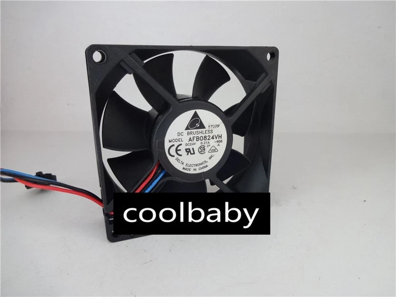 Delta AFB0824VH fan 3pin 80*80*25mm 24V 0.21A - Image 1 of 1