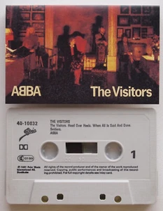 ABBA - THE VISITORS (EPIC 4010032) 1981 EUROPE CASSETTE TAPE - RED TEXT ON SPINE - Picture 1 of 3