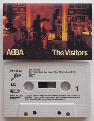 ABBA - THE VISITORS (EPIC 4010032) 1981 EUROPE CASSETTE TAPE - RED TEXT ON SPINE - Image 1 of 3