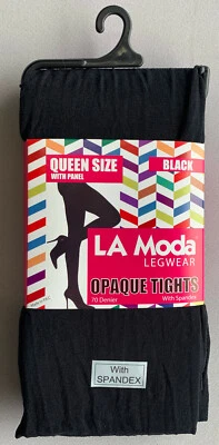 Meia-calça opaca queen size com elastano. 1 par! 3 pares! 6 pares! - Imagem 1 de 4