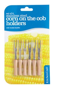 KITCHEN CRAFT Corn On The Cob Holders - Picture 1 of 2