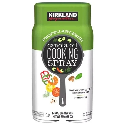 Kirkland Signature 2x397g Cans  Canola Oil Cooking Spray Non Stick  - Image 1 of 3