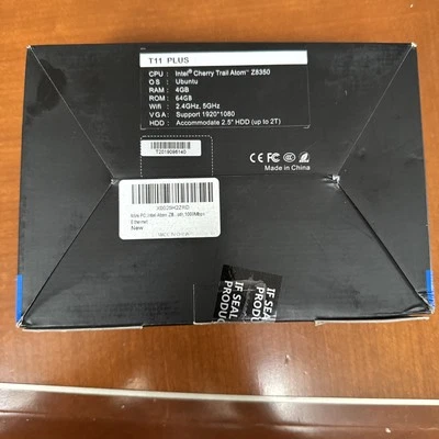 ACEPC T11 Plus Silver Corded Intel CPU 4GB RAM 64GB Memory Mini PC Computer - Image 1 of 3