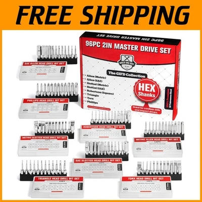 96pc Master Screwdriver Bit Set - Full Driver Collection - Image 1 of 4