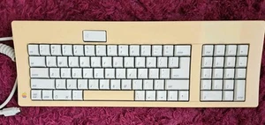 Tested Vintage Apple Macintosh Keyboard ADB Desktop Bus M0118 Salmon ALPS  - Afbeelding 1 van 10