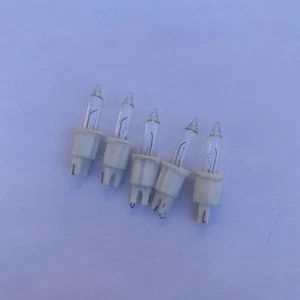 5 x Spare CLEAR Christmas TREE Lights Bulbs Lamp - Picture 1 of 5