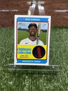 Nick Gordon 1/1 RELIC 2023 TOPPS HERITAGE HIGH NUMBER SICK PATCH TWINS - Picture 1 of 4