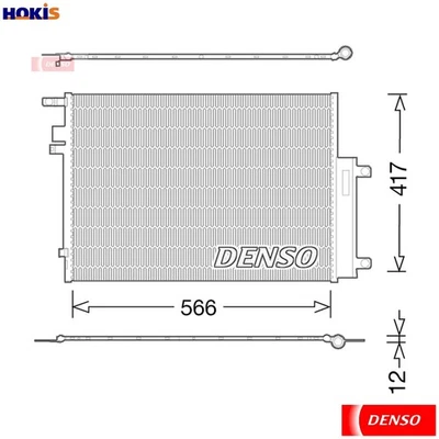CONDENSER AIR CONDITIONING DCN06017 FOR JEEP 55263087/83099/63088/84064 2.0L - Image 1 of 4