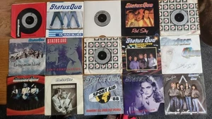 STATUS QUO - Joblot of 17 x 7” Singles Vertigo Records Pop Rock - Picture 1 of 14