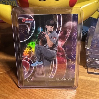 2020 Bowmans Best Zac Gallen RC Refractor #/250 Arizona Diamondbacks Rookie - Image 1 of 2