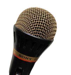 SONY F-V300P MICROPHONE Vintage Sony Dynamic Mic Microphone Working RARE - Picture 1 of 11