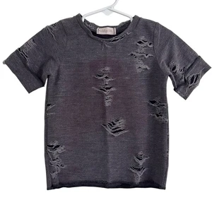 T-shirt BellaRyu bambino viola invecchiata taglia 12 mesi - Foto 1 di 3