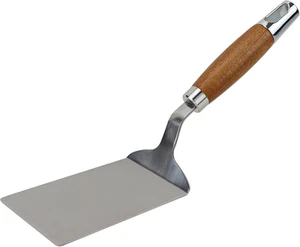 EIKS Stainless Steel Metal Spatula with Wooden Handle for Cast Iron Skillet Flat - Picture 1 of 12