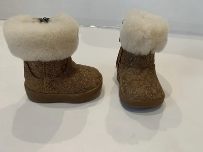 UGG Jorie II Baby Infant Girls' Glitter Leopard Boots, Size 0/1 - 0-6 Months - Image 1 of 4