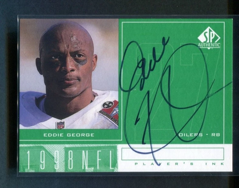 1998 Upper Deck SP Authentic Eddie George Auto #EG Oilers - Image 1 of 2