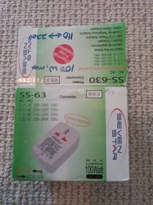 Seven Star SS630 100-Watt Universal Travel Voltage Power Converter - Image 1 of 4