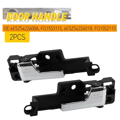 Manija interior de la puerta trasera izquierda y derecha para Ford Fusion 2006-2012 2 piezas Foto 1 de 4